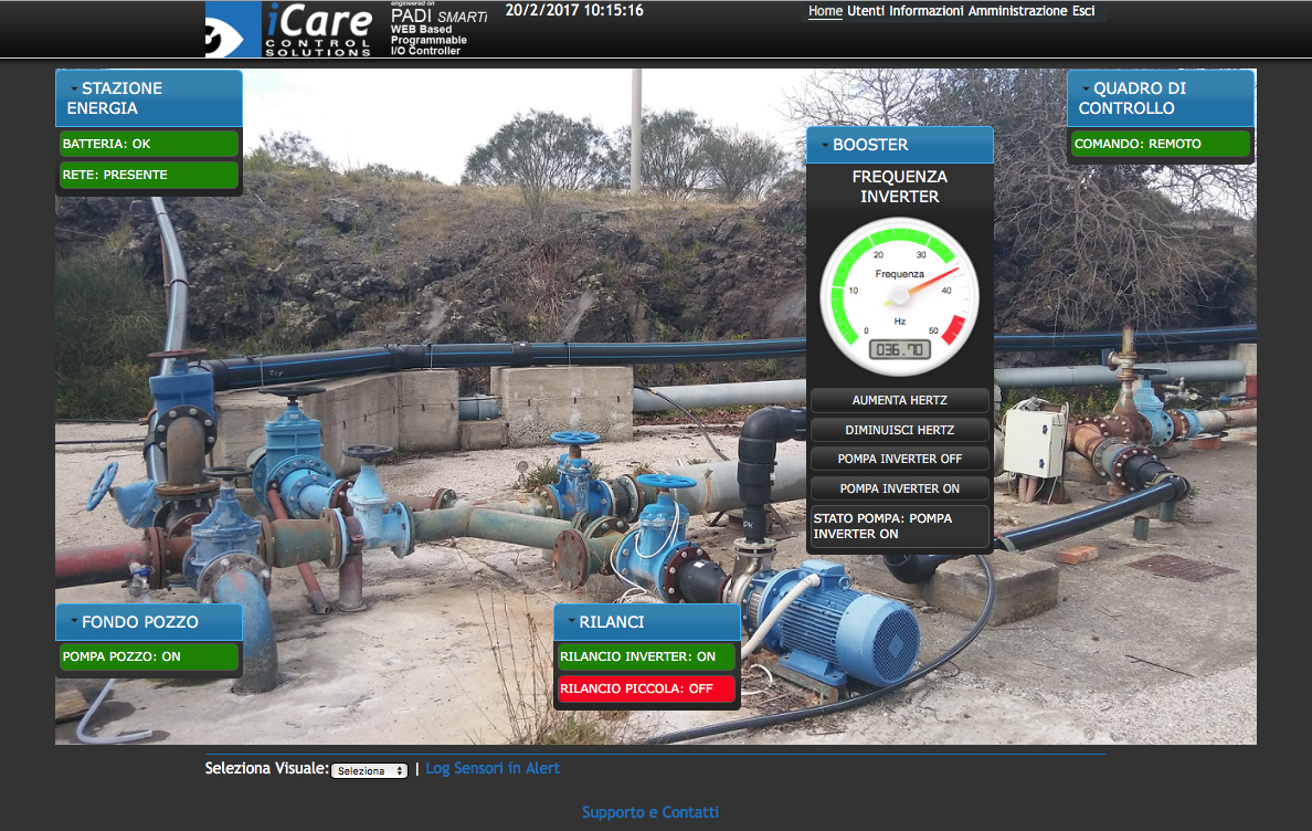 scada web acquedotto