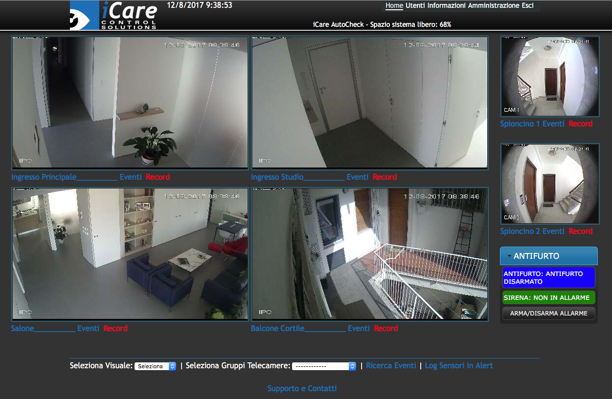 domotica telecamere allarme
